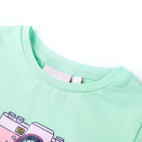 Miniatyr av produktbild för T-shirt för barn stark grön 128
