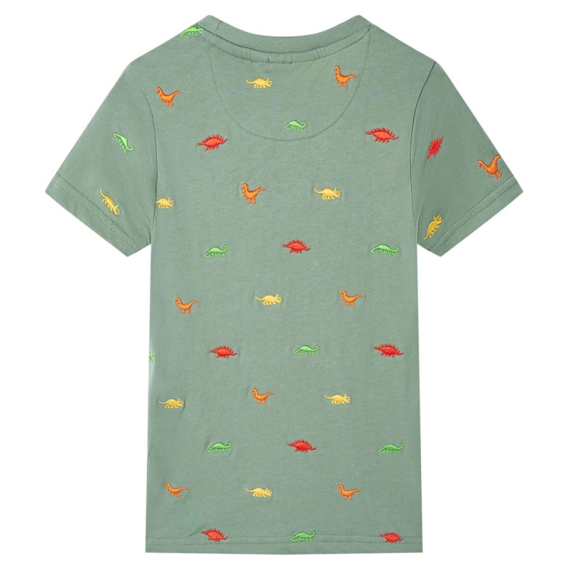 Produktbild för T-shirt med korta ärmar för barn khaki 140