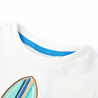 Miniatyr av produktbild för T-shirt med korta ärmar för barn ecru 104