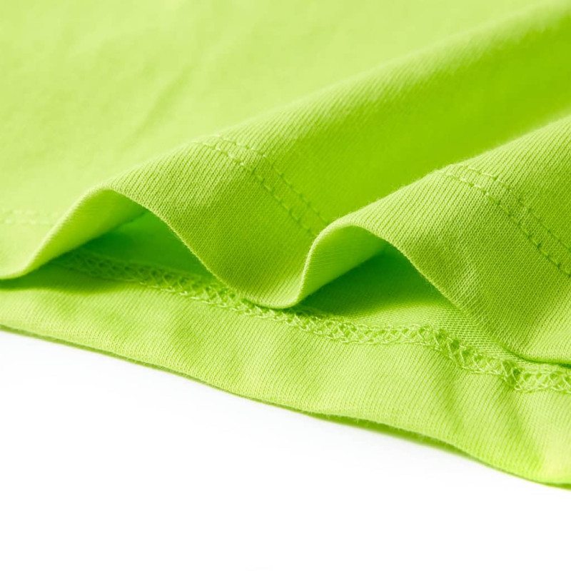 Produktbild för T-shirt med korta ärmar för barn limegrön 92
