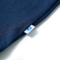 Miniatyr av produktbild för T-shirt med korta ärmar för barn mörkblå 140