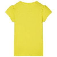 Produktbild för T-shirt för barn stark gul 128