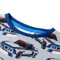 Produktbild för Barnpyjamas med korta ärmar för barn grå 116