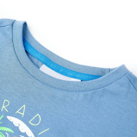 Produktbild för T-shirt för barn mellanblå 116