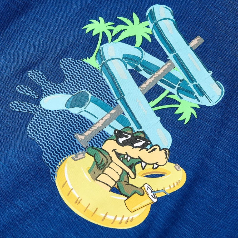 Produktbild för T-shirt för barn mörkgrå 128