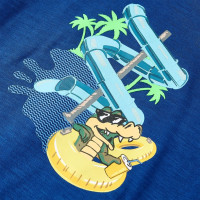 Produktbild för T-shirt för barn mörkgrå 128