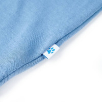 Produktbild för T-shirt för barn mellanblå 92
