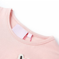 Produktbild för T-shirt för barn ljusrosa 92