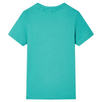Produktbild för T-shirt med korta ärmar för barn mörk mintgrön 140