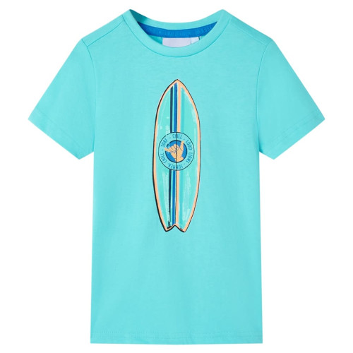 vidaXL T-shirt med korta ärmar för barn aqua 140