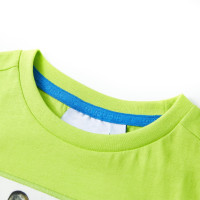 Produktbild för T-shirt med korta ärmar för barn limegrön 104