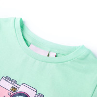 Produktbild för T-shirt för barn stark grön 92