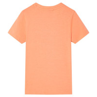 Produktbild för T-shirt med korta ärmar för barn neonorange 140