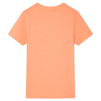 Produktbild för T-shirt med korta ärmar för barn neonorange 116