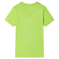 Produktbild för T-shirt med korta ärmar för barn limegrön 128