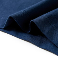 Produktbild för T-shirt med korta ärmar för barn mörkblå 104