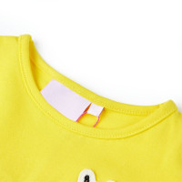 Produktbild för T-shirt för barn stark gul 116