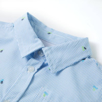 Produktbild för Skjorta för barn ljusblå 140