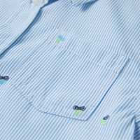 Produktbild för Skjorta för barn ljusblå 140