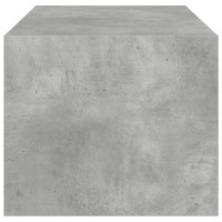 Produktbild för Soffbord med glasdörrar betonggrå 102x50x42 cm