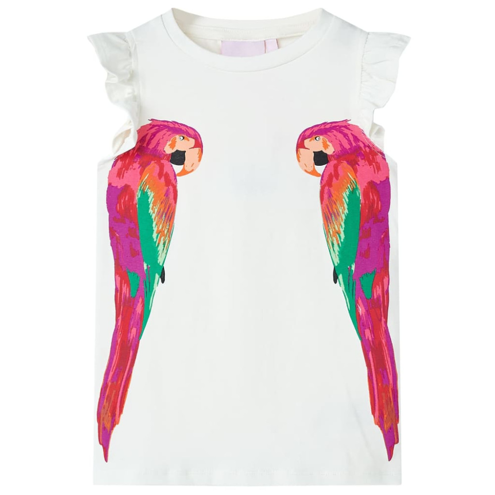 Produktbild för T-shirt för barn ecru 104