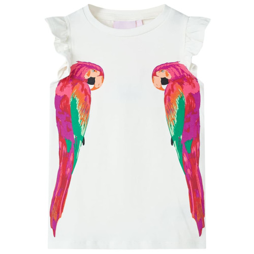 vidaXL T-shirt för barn ecru 104