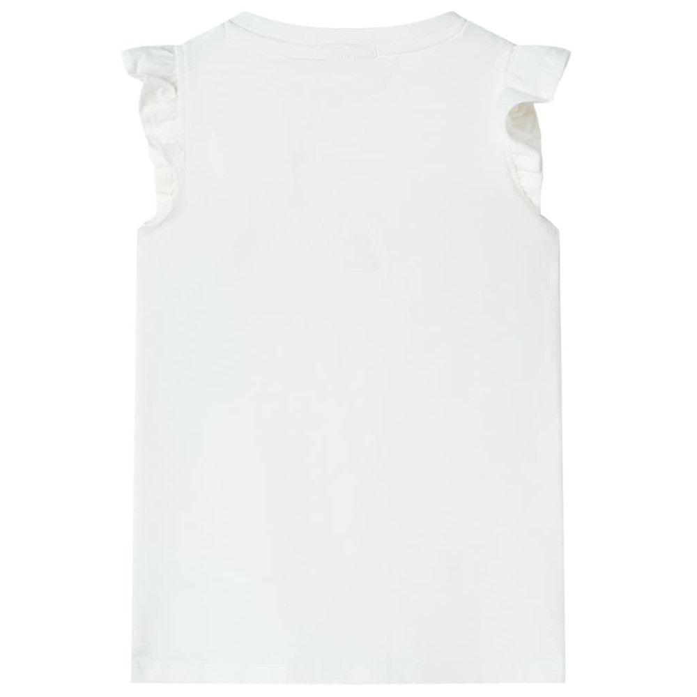 Produktbild för T-shirt för barn ecru 104