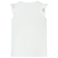 Produktbild för T-shirt för barn ecru 104