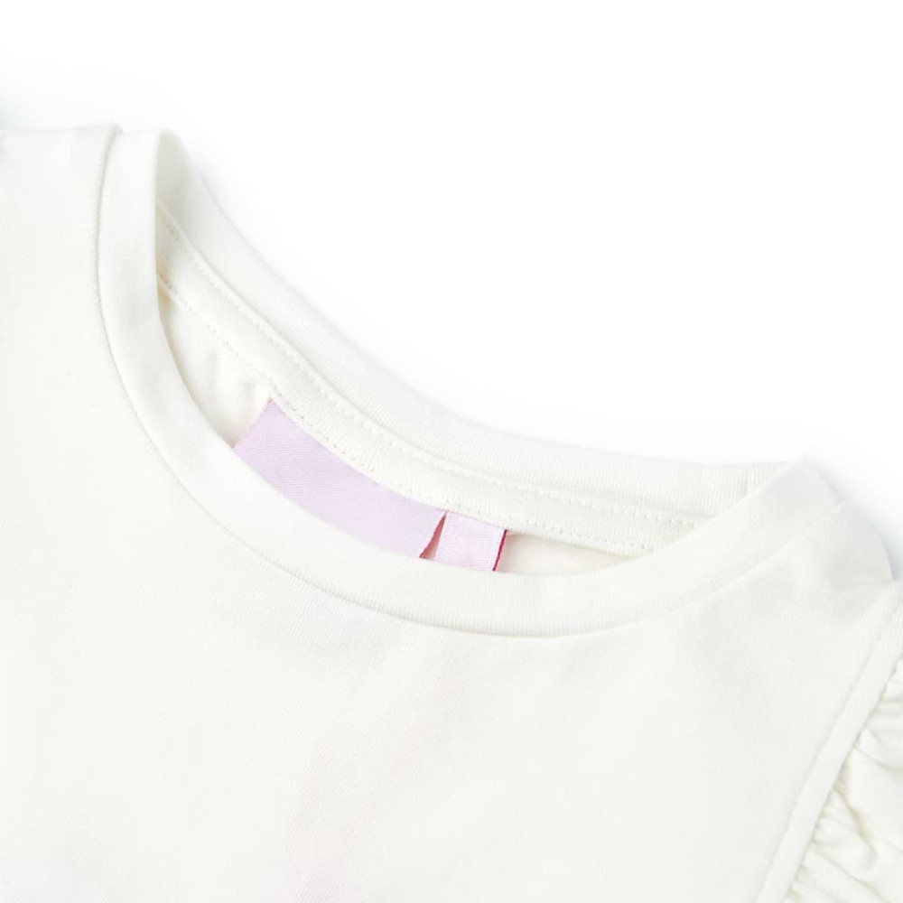 Produktbild för T-shirt för barn ecru 104