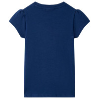 Produktbild för T-shirt för barn marinblå 140