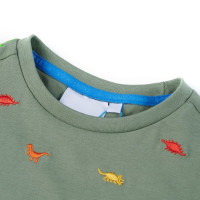 Miniatyr av produktbild för T-shirt med korta ärmar för barn khaki 104