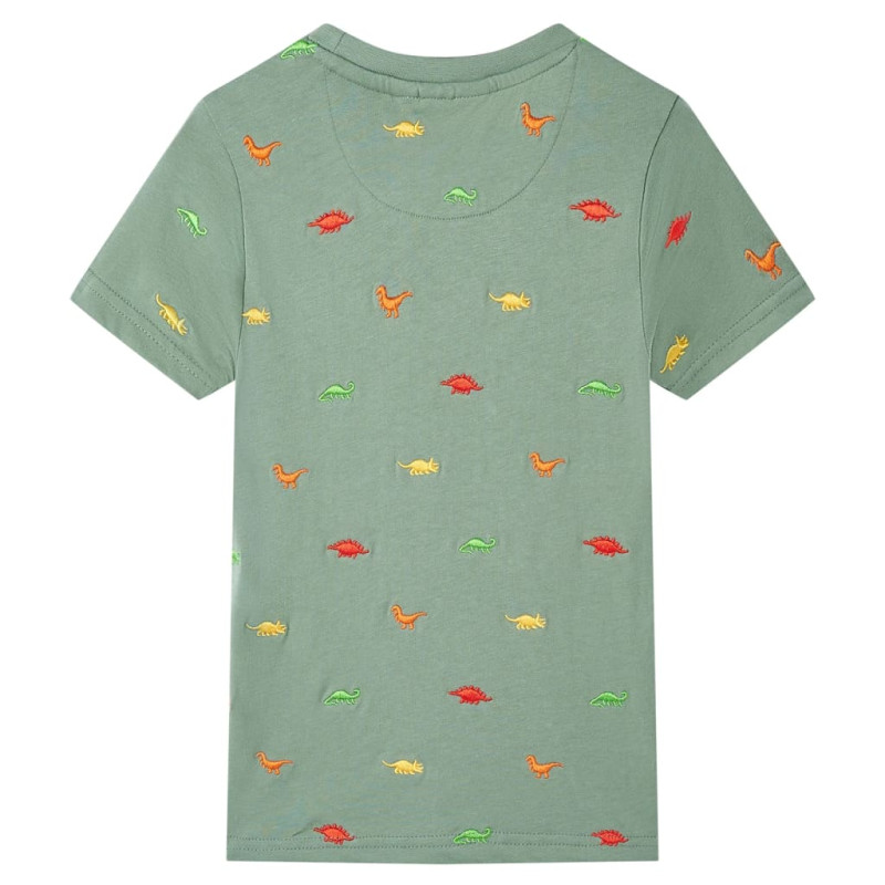 Produktbild för T-shirt med korta ärmar för barn khaki 128