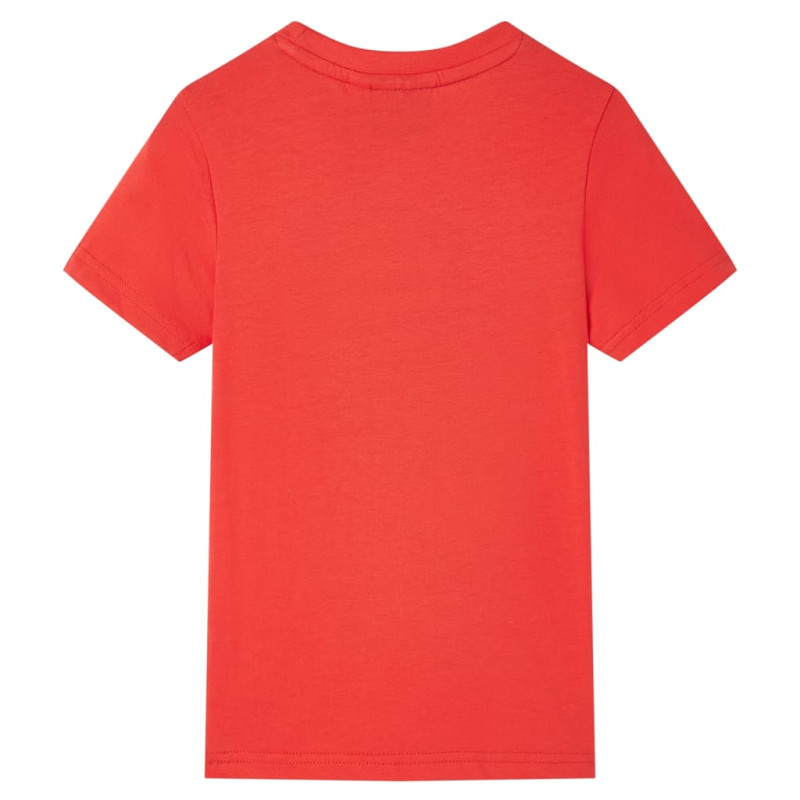 Produktbild för T-shirt med korta ärmar för barn röd 104