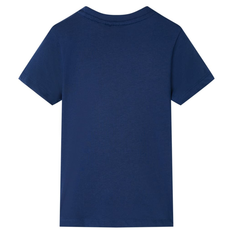 Produktbild för T-shirt med korta ärmar för barn mörkblå 92