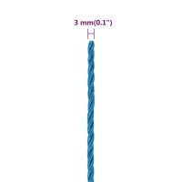 Produktbild för Rep blå 3 mm 50 m polypropylen