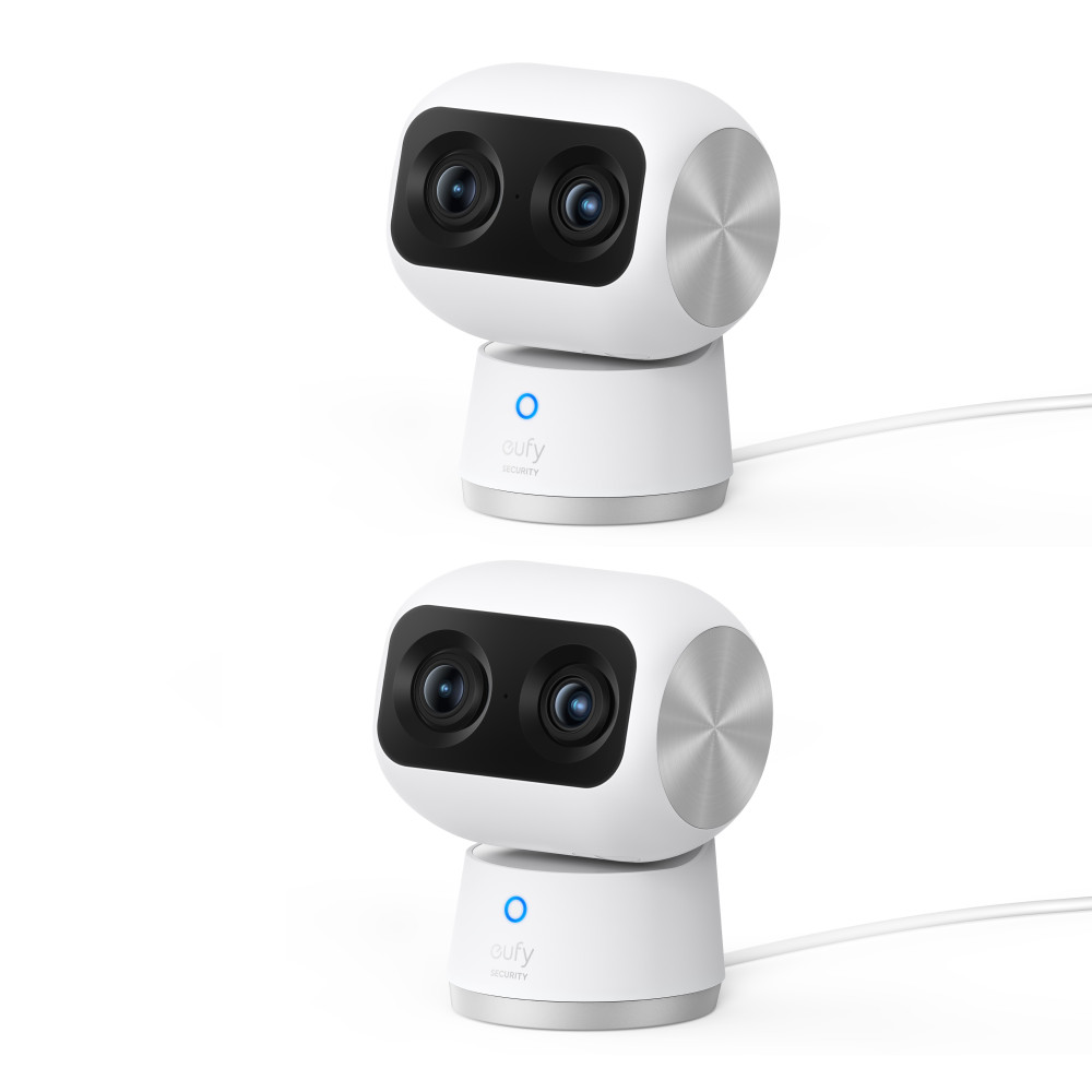 Produktbild för Eufy Indoor Cam S350 Glödlampa IP-säkerhetskamera inomhus 3840 x 2160 pixlar Bord
