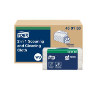 Produktbild för Rengöringsduk TORK 2-i-1 W8 vit 45/fp