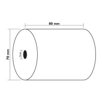 Produktbild för Thermorulle bisf.fri 80x68x12mm 70m