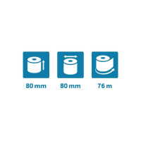 Produktbild för Thermorulle safecontact 80x80x12mm 76m