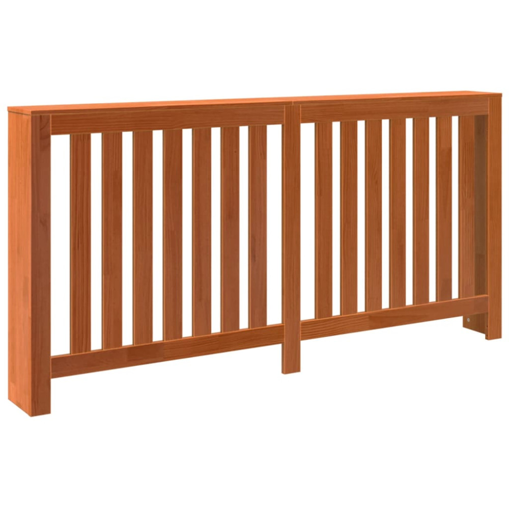 Produktbild för Elementskydd vaxbrun 169x19x84 cm massiv furu