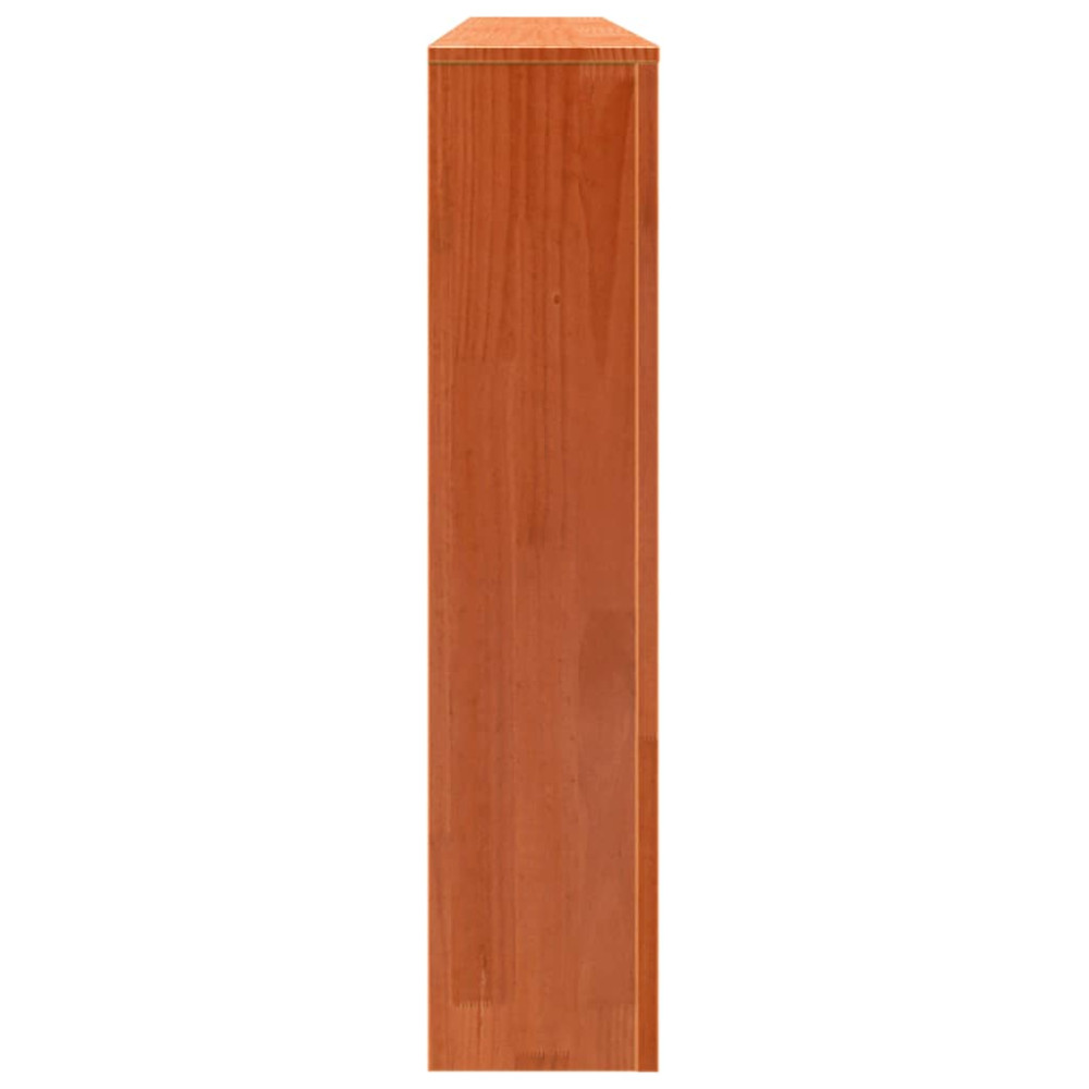 Produktbild för Elementskydd vaxbrun 169x19x84 cm massiv furu