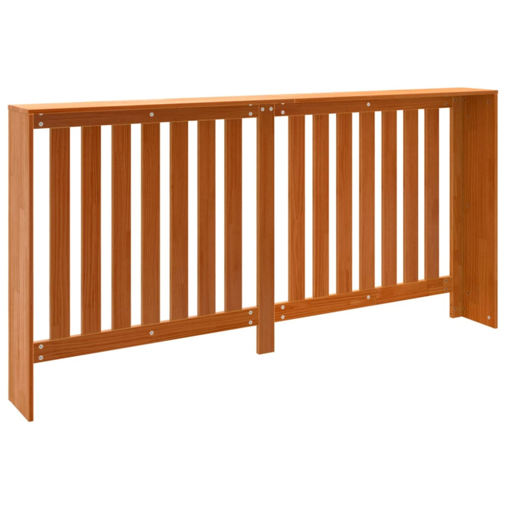 Produktbild för Elementskydd vaxbrun 169x19x84 cm massiv furu