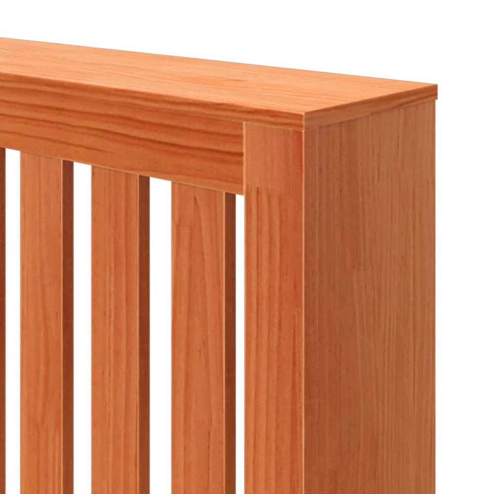 Produktbild för Elementskydd vaxbrun 169x19x84 cm massiv furu