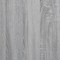Produktbild för Sidoskåp med glasdörrar grå sonoma 35x37x100 cm