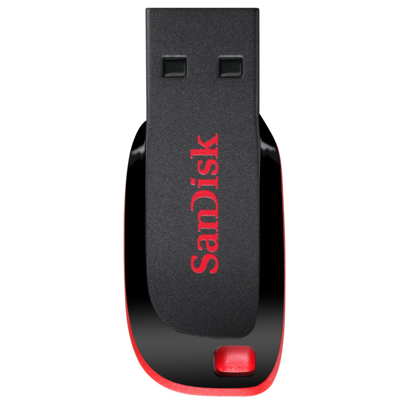 Produktbild för SanDisk Cruzer Blade USB-sticka 64 GB USB Type-A 2.0 Svart, Röd
