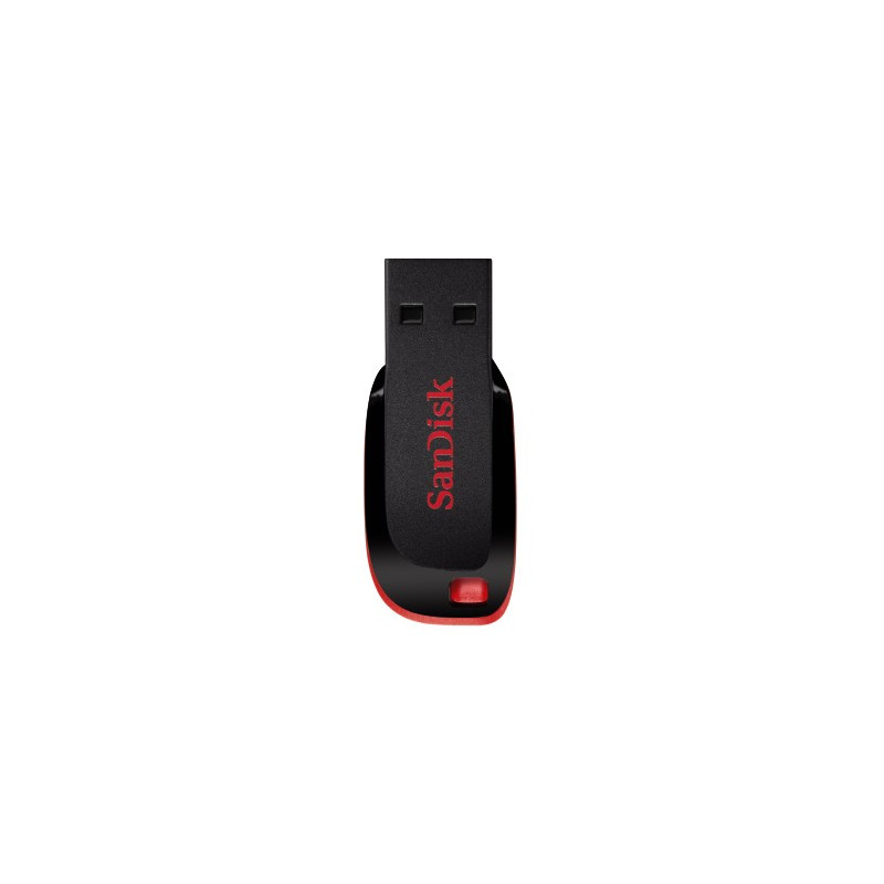 Produktbild för SanDisk Cruzer Blade USB-sticka 64 GB USB Type-A 2.0 Svart, Röd