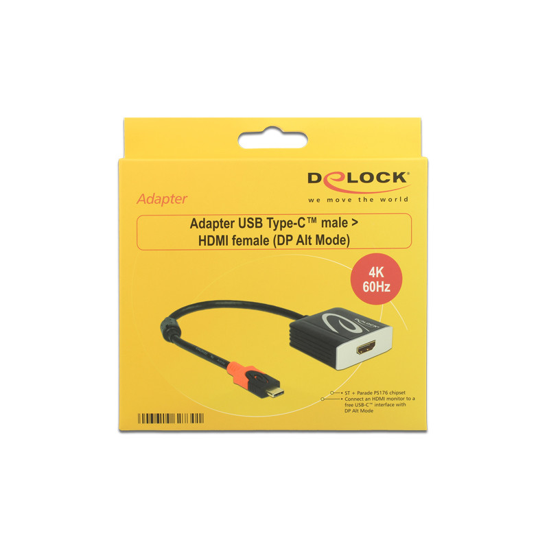Produktbild för DeLOCK 62730 USB-grafikadapter 4096 x 2160 pixlar Svart