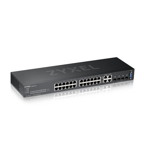 ZyXEL Communications Zyxel GS2220-28-EU0101F nätverksswitchar hanterad L2 Gigabit Ethernet (10/100/1000) Svart