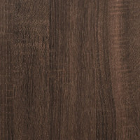Produktbild för Bokhylla med dörrar brun ek 204x37x75 cm konstruerat trä