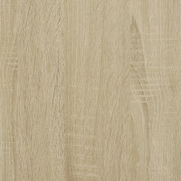 Produktbild för Bokhylla med dörrar sonoma-ek 204x37x75 cm konstruerat trä